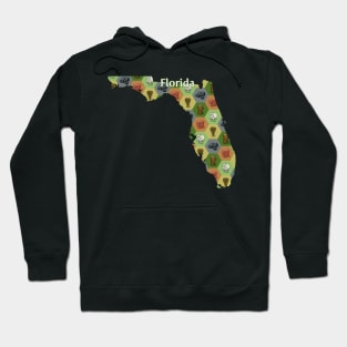 Florida State Map Board Games Hoodie